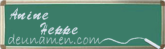 Anine Heppe Visitenkarte